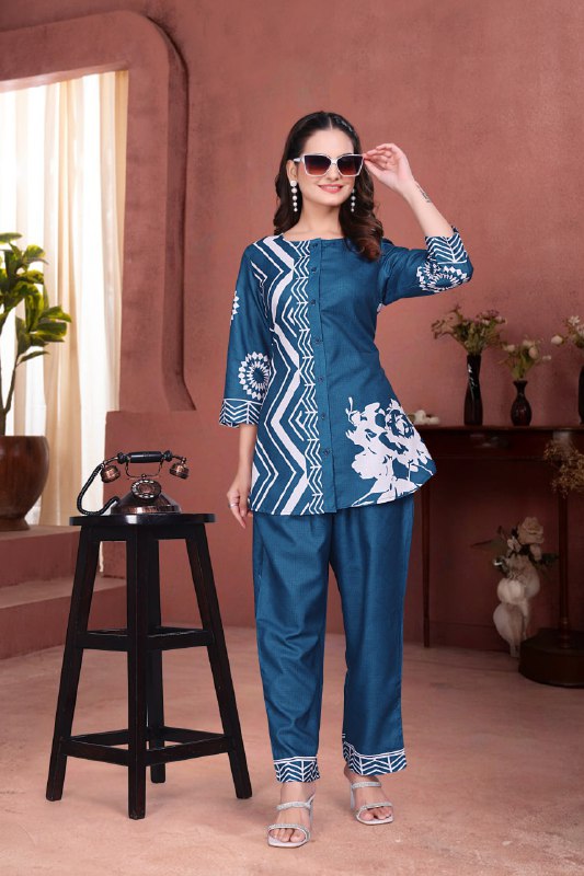 Premium Digital printed co-ord set For Women's