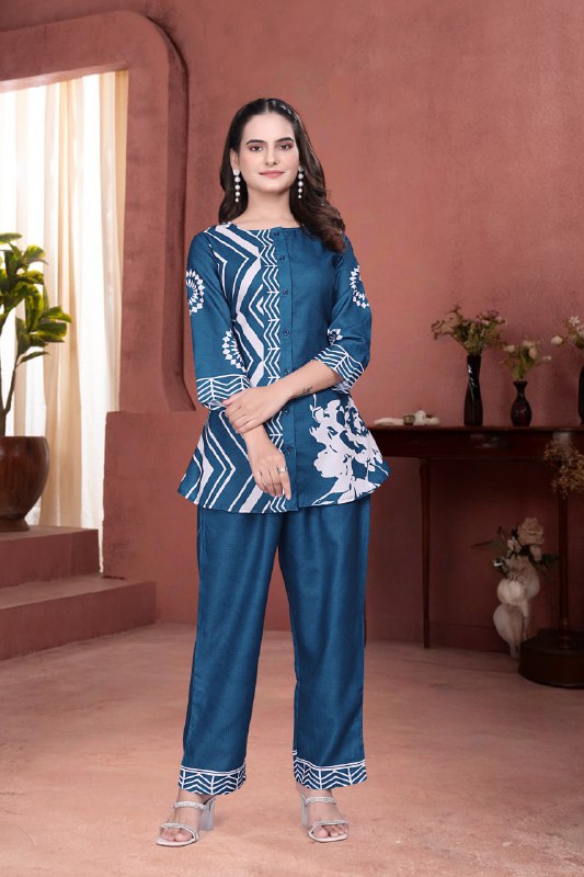 Premium Digital printed co-ord set For Women's
