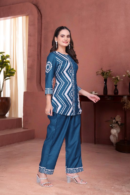 Premium Digital printed co-ord set For Women's