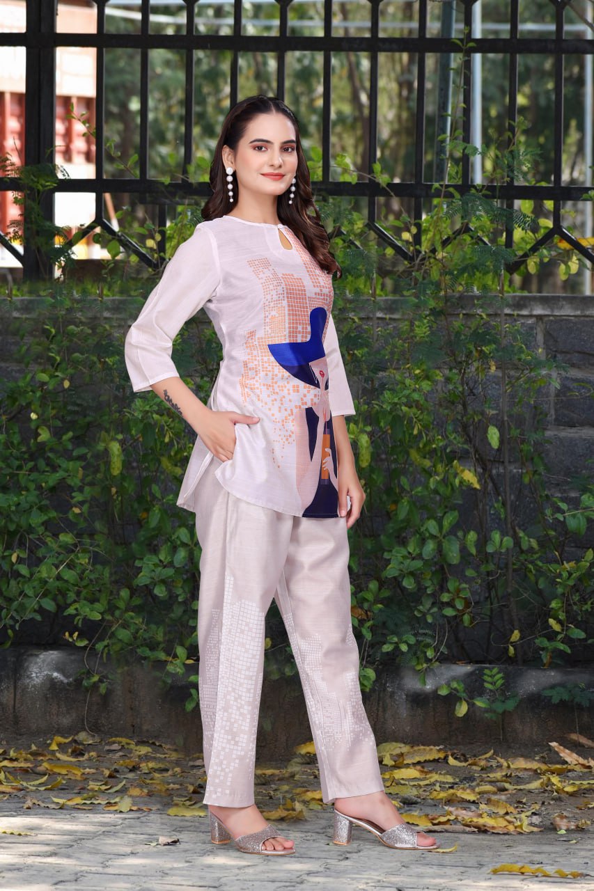 Premium Digital printed co-ord set For Women's