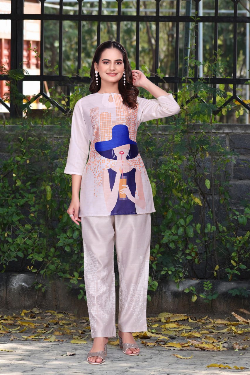 Premium Digital printed co-ord set For Women's