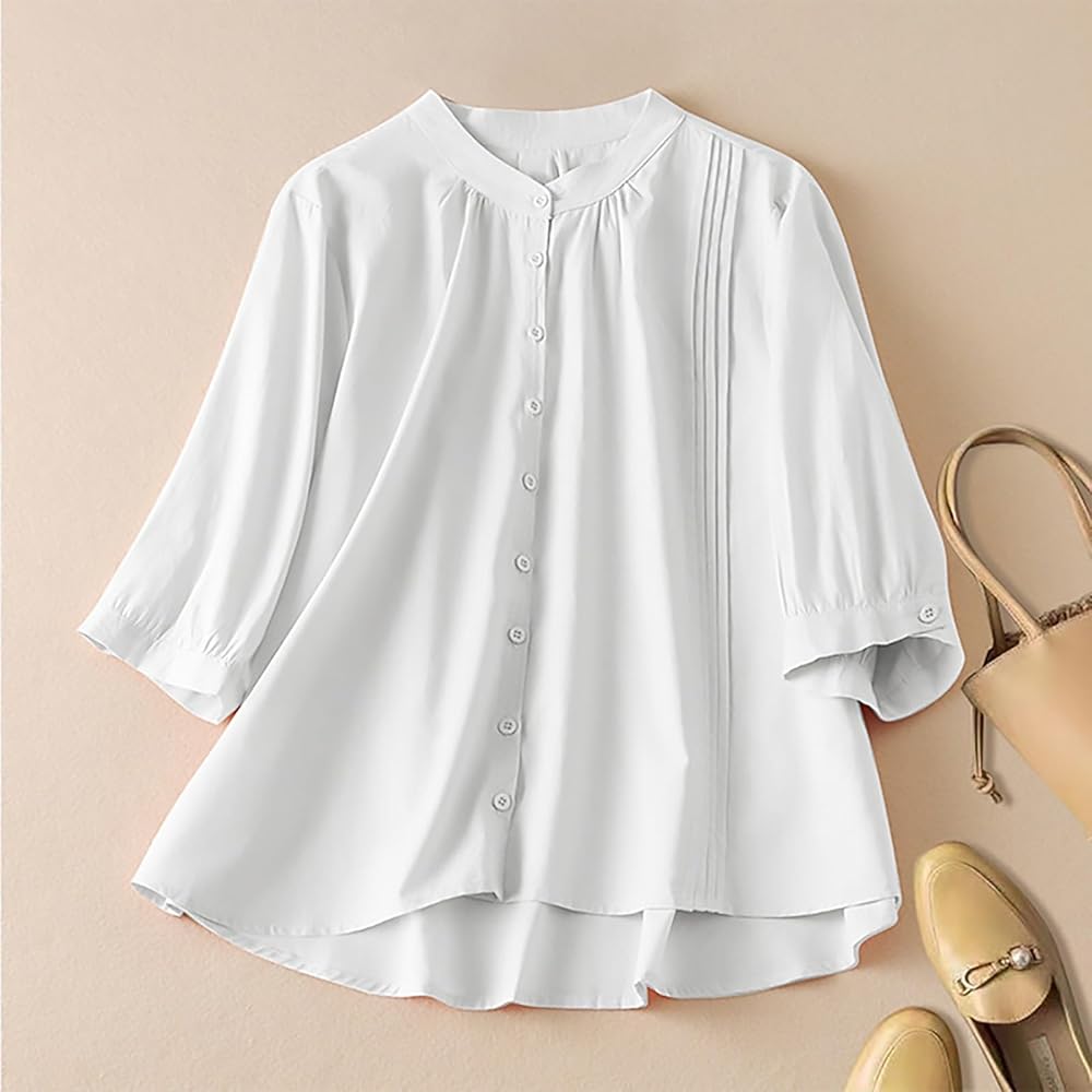 Stylish Pure Cotton Pleated Casual Shirt