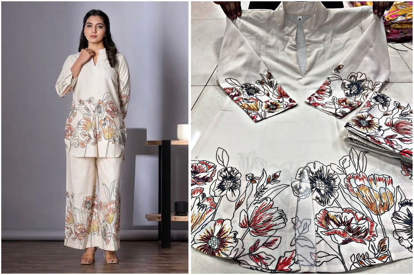 Floral Comfortable Cotton Co-ord Set