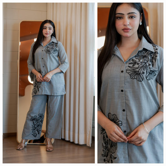 Embroidery Works Casual Women's Co-ord Set