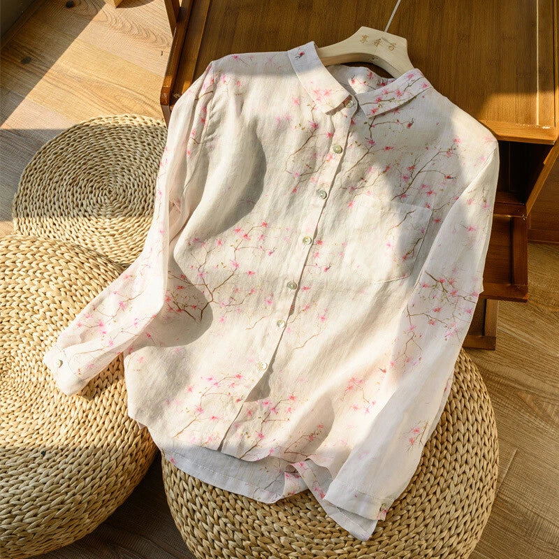 Classic Floral Pure Cotton Printed Full Sleeve Shirt