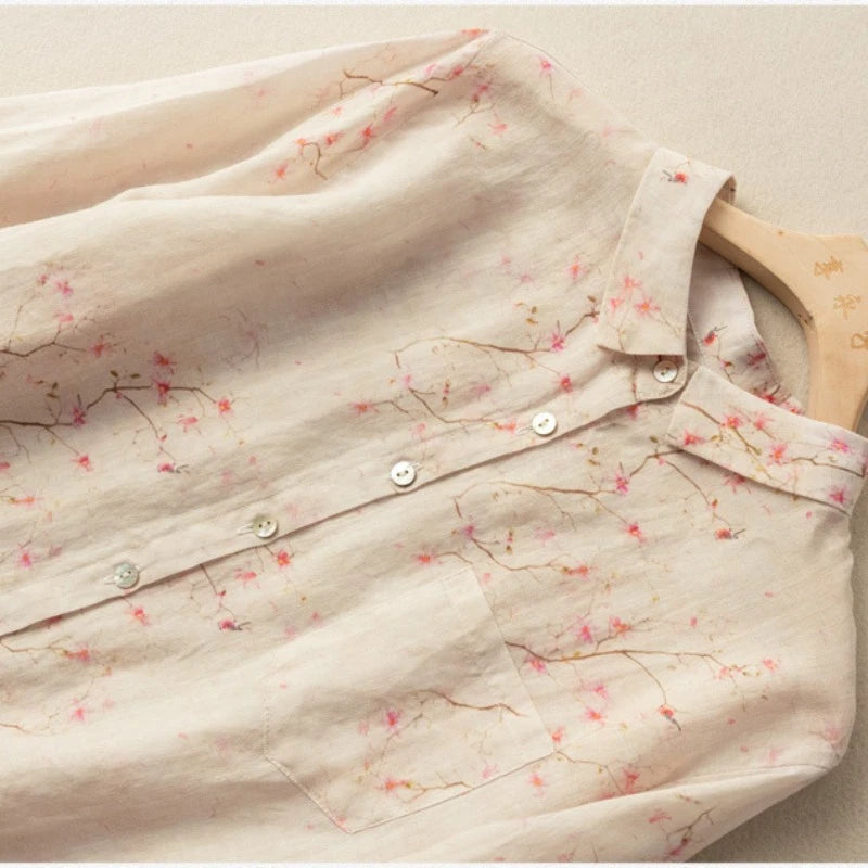 Classic Floral Pure Cotton Printed Full Sleeve Shirt