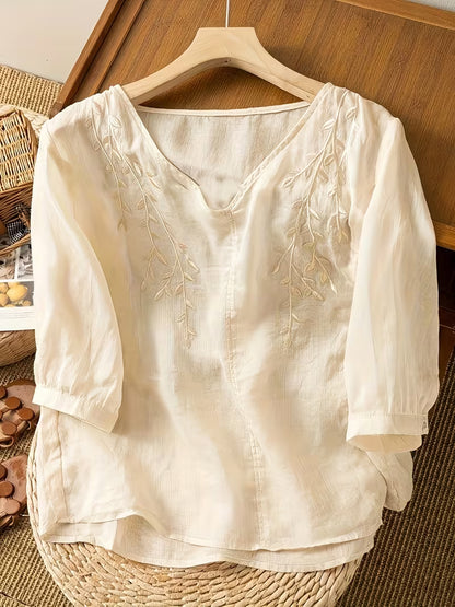 Pure Cotton Comfort Wear Embroidery Top