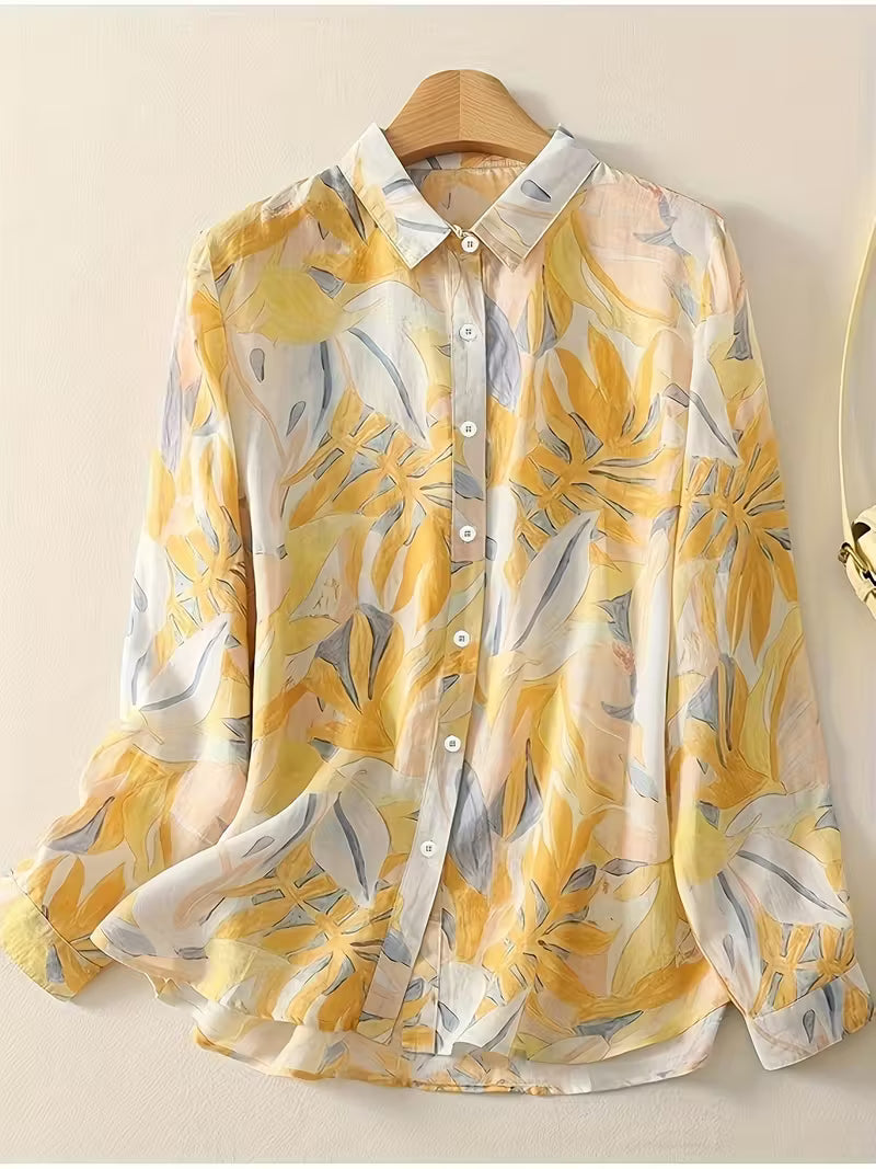 Classic Comfort Floral Pure Cotton Full Sleeve Printed Shirt...🌻