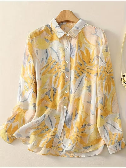 Classic Comfort Floral Pure Cotton Full Sleeve Printed Shirt...🌻