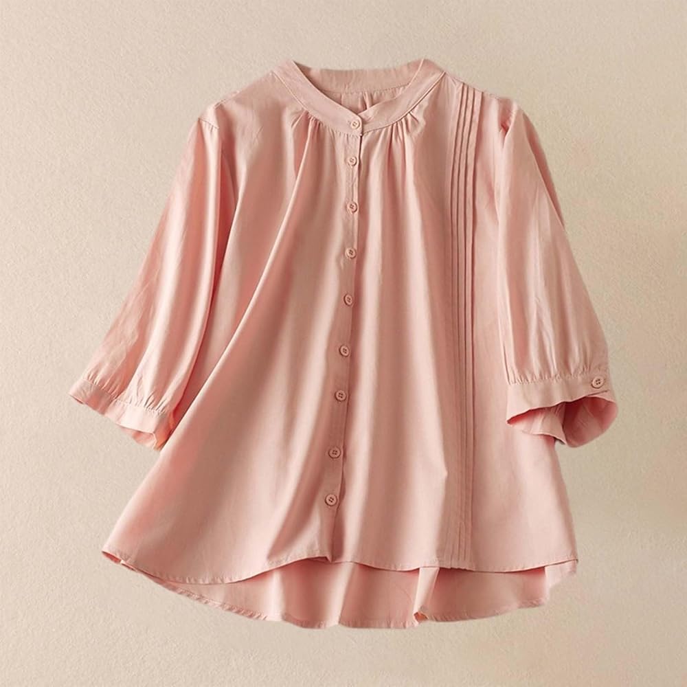 Stylish Pure Cotton Pleated Design Casual Shirt..✨✨