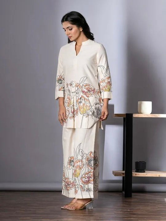 Floral Comfortable Cotton Co-ord Set