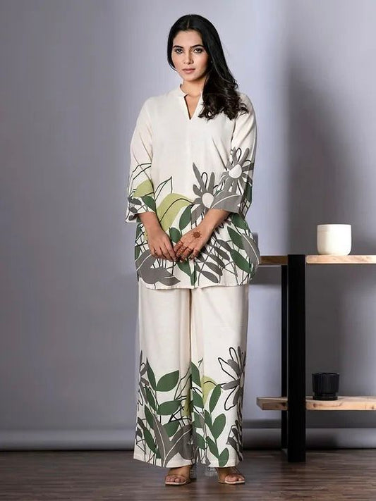 Leafy Cotton Grace Co-Ord Set