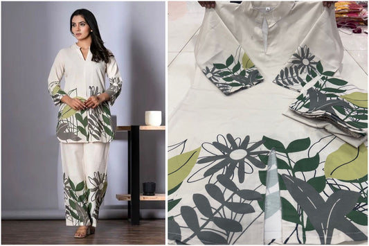 Leafy Cotton Grace Co-Ord Set