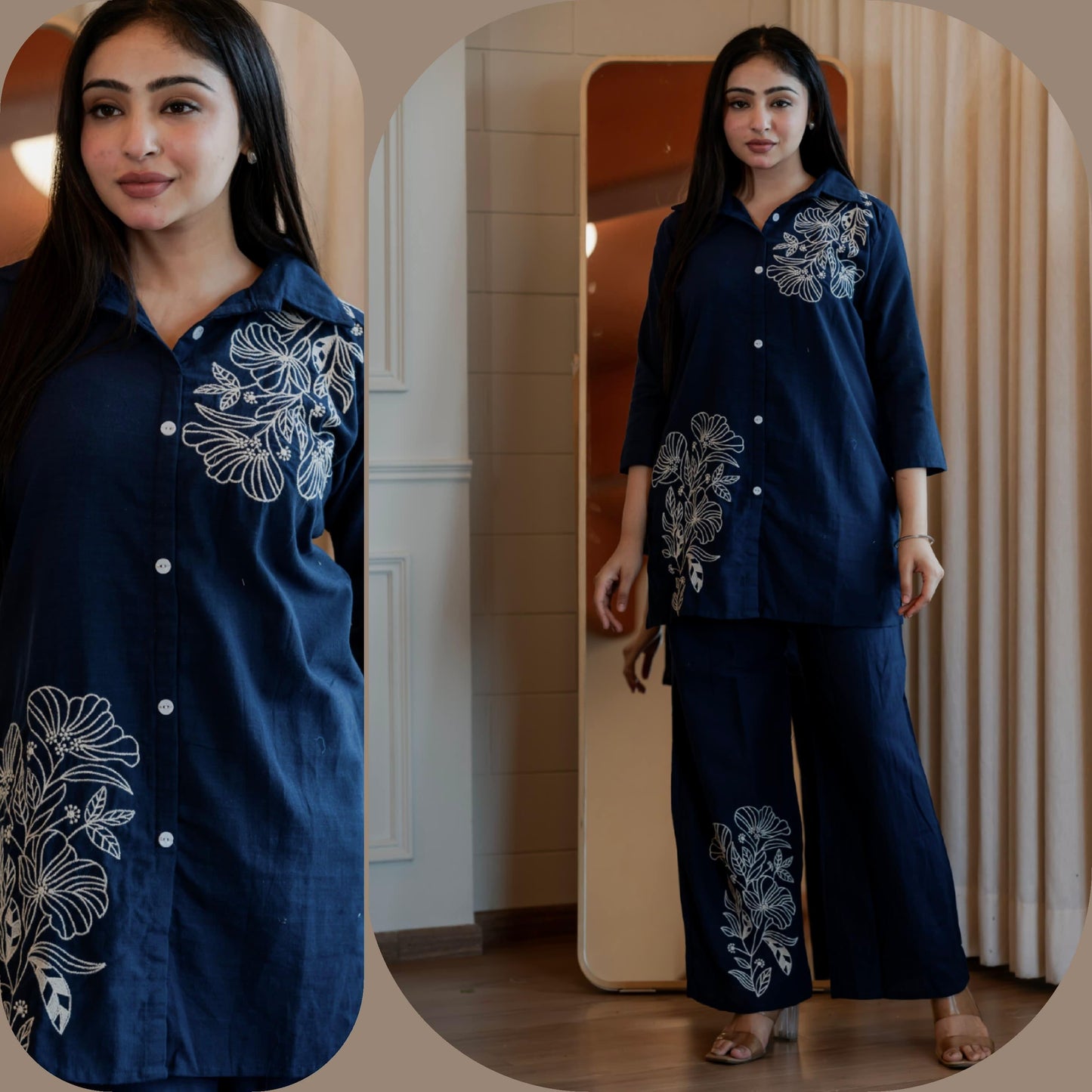 Embroidery Works Casual Women's Co-ord Set
