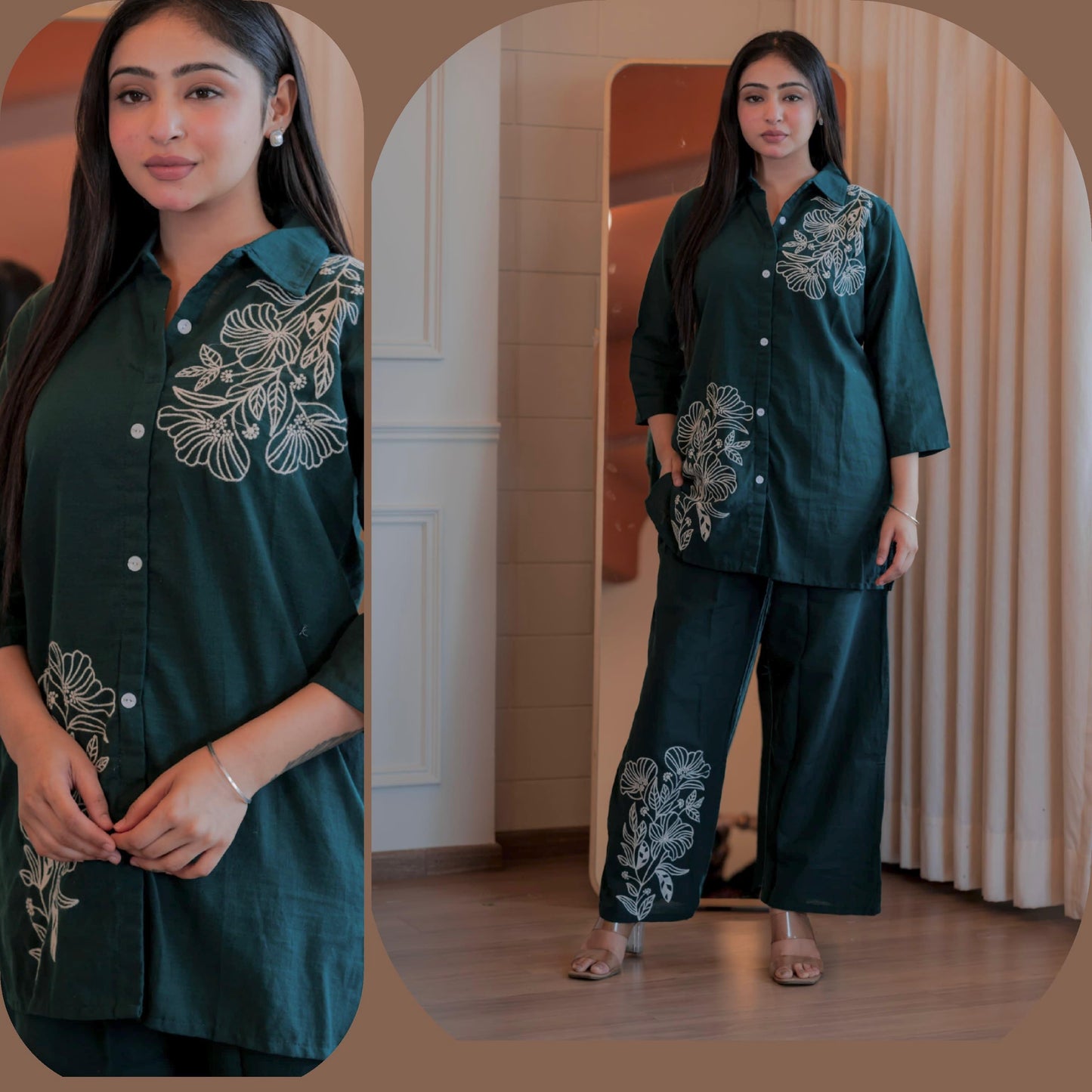 Embroidery Works Casual Women's Co-ord Set